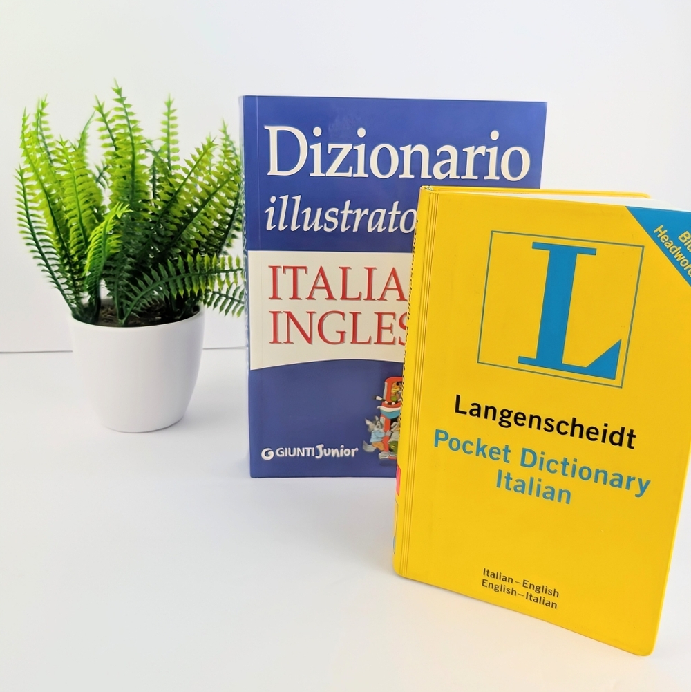 Italian to English Dictionaries Set Of 2. 2lb 0.1oz